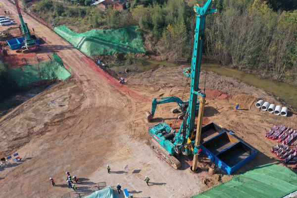 首根桩基开钻！必发集团智能助力新建沪渝蓉高快铁路建设