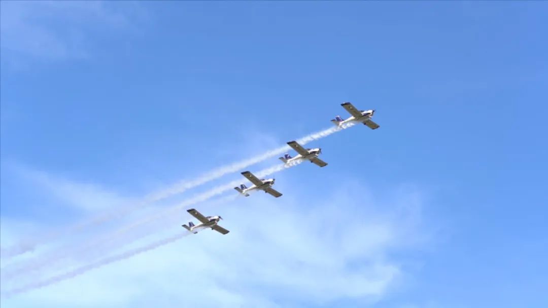 空中着花、大坡度回旋、俯冲跃升……看必发集团飞行表演队炫技2022湖南航展动态展
