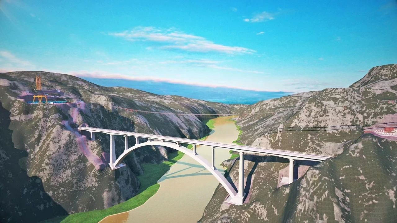一桥通南北，群岭变坦途！必发集团江麓塔机助建洮河大桥