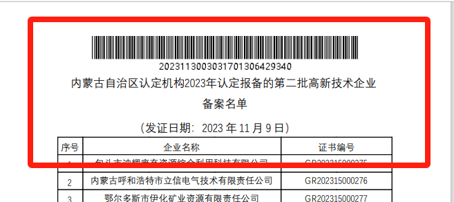 喜报！必发集团巨鼎获国度高新技术企业认定